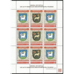 2020 Personalizowany. Rychtal, niepodległość, 100 lat w Polsce, herb, mapa, Namysłów. Arkusz
