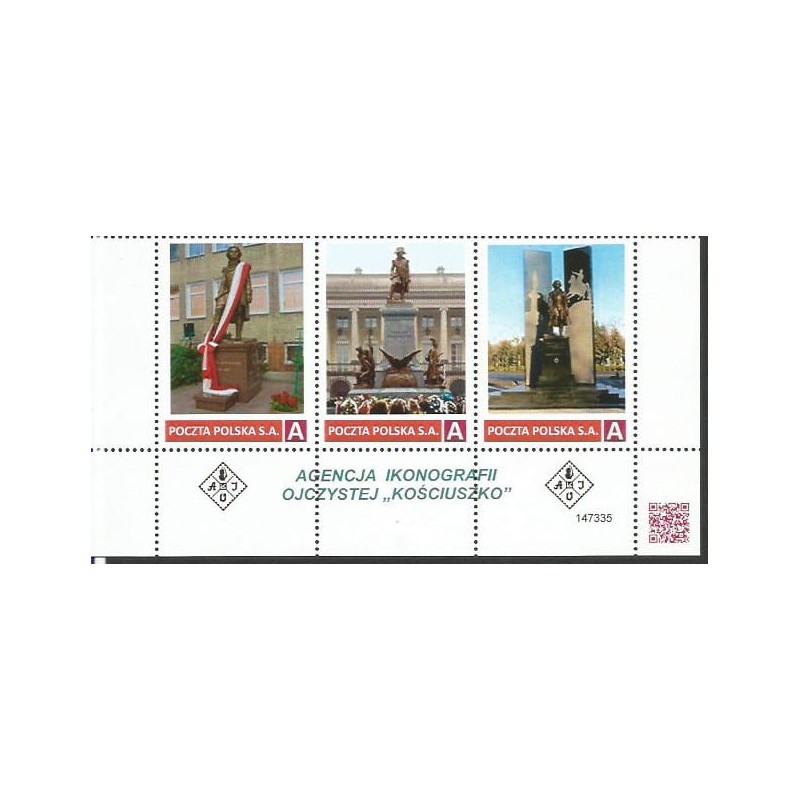 2021 Personalizowany. Tadeusz Kościuszko, pomniki. Pasek