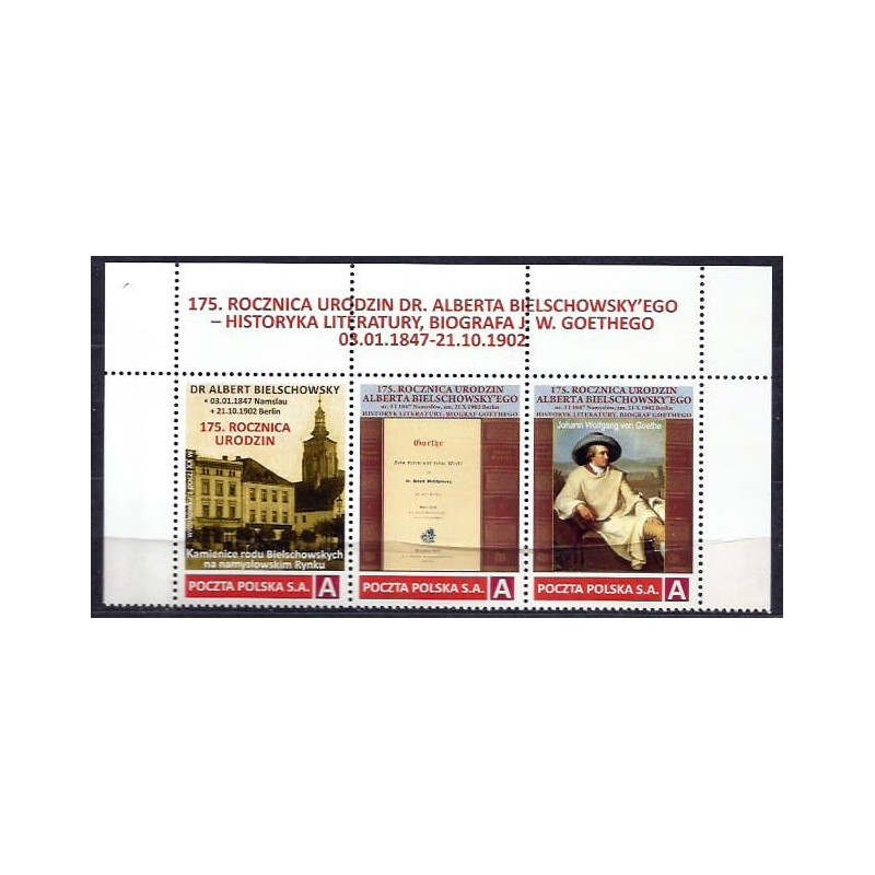 2022 Personalizowany. Namysłów, Albert Bielschowsky, literatura, poeta Goethe. Pasek