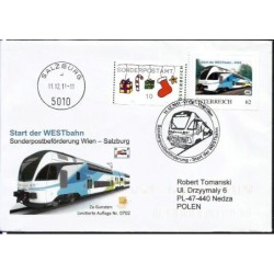 Austria 2011, Kolej, kolejnictwo. Poczta kolejowa.