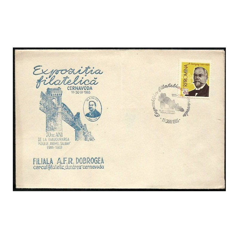 Rumunia 1965, Kolej, kolejnictwo, most. Cernavoda