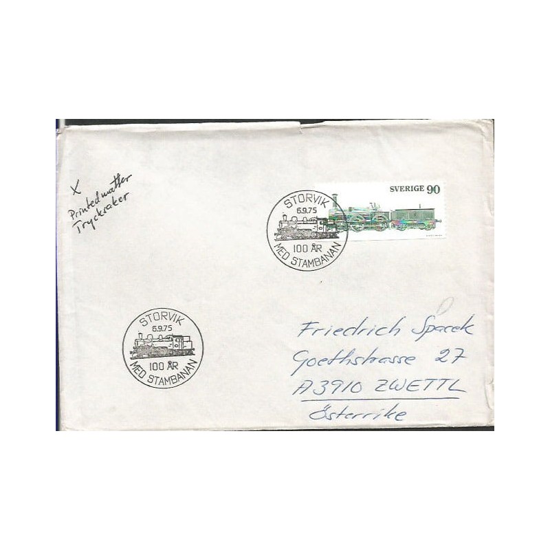 Szwecja 1975, Kolej, kolejnictwo. Storvik