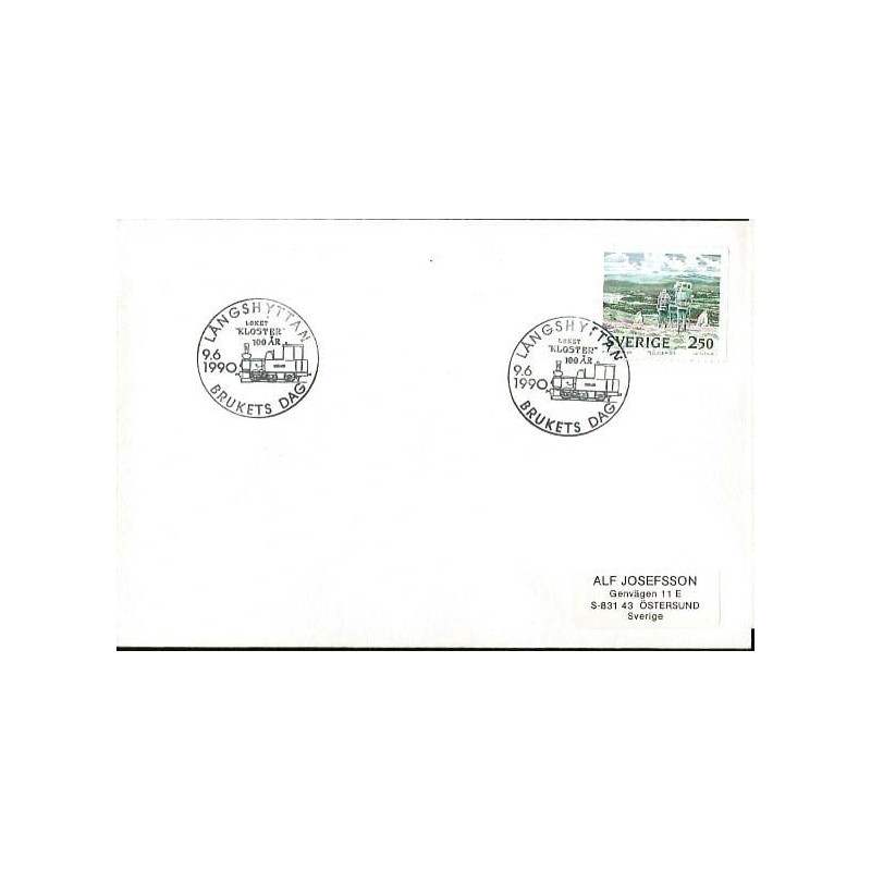 Szwecja 1990, Kolej, kolejnictwo. Langshyttan