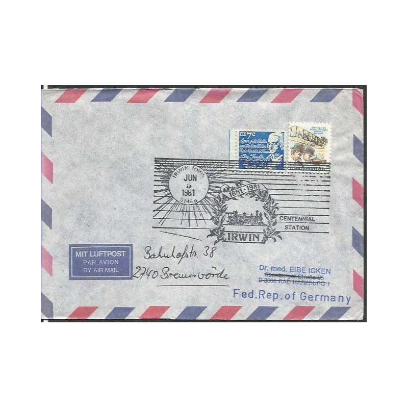 USA 1981, Kolej, kolejnictwo. Irwin