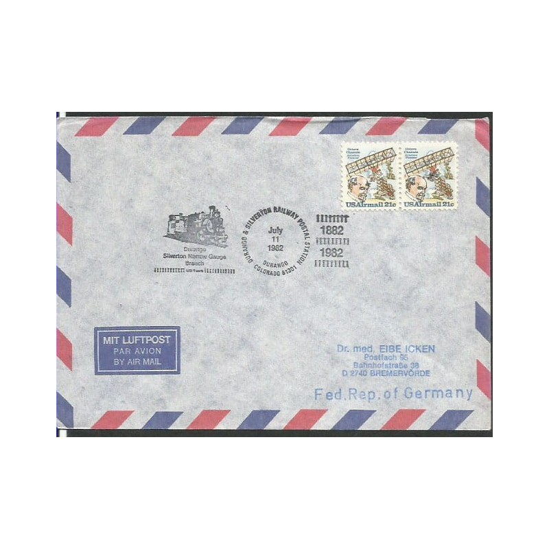 USA 1982, Kolej, kolejnictwo. Durango