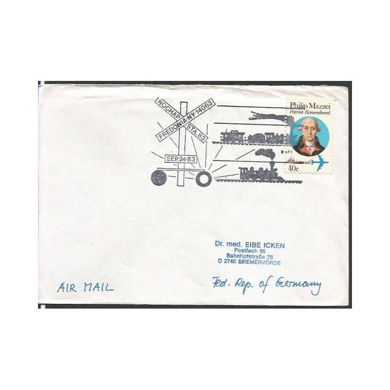 USA 1983, Kolej, kolejnictwo. Fredonia