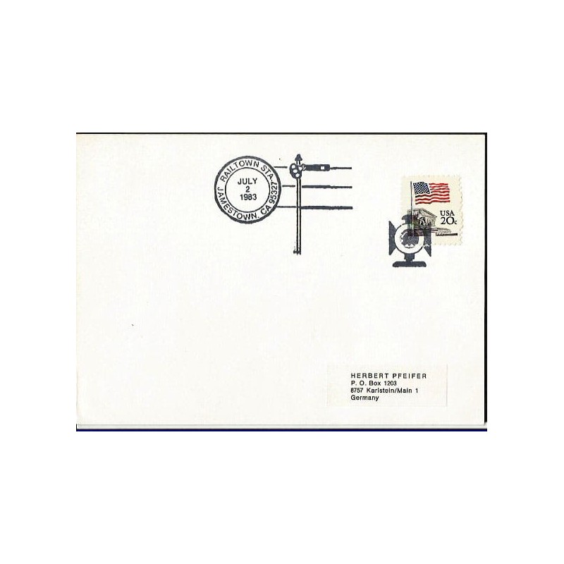 USA 1983, Kolej, kolejnictwo. Jamestown