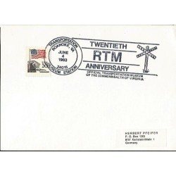 USA 1983, Kolej, kolejnictwo. Roanoke