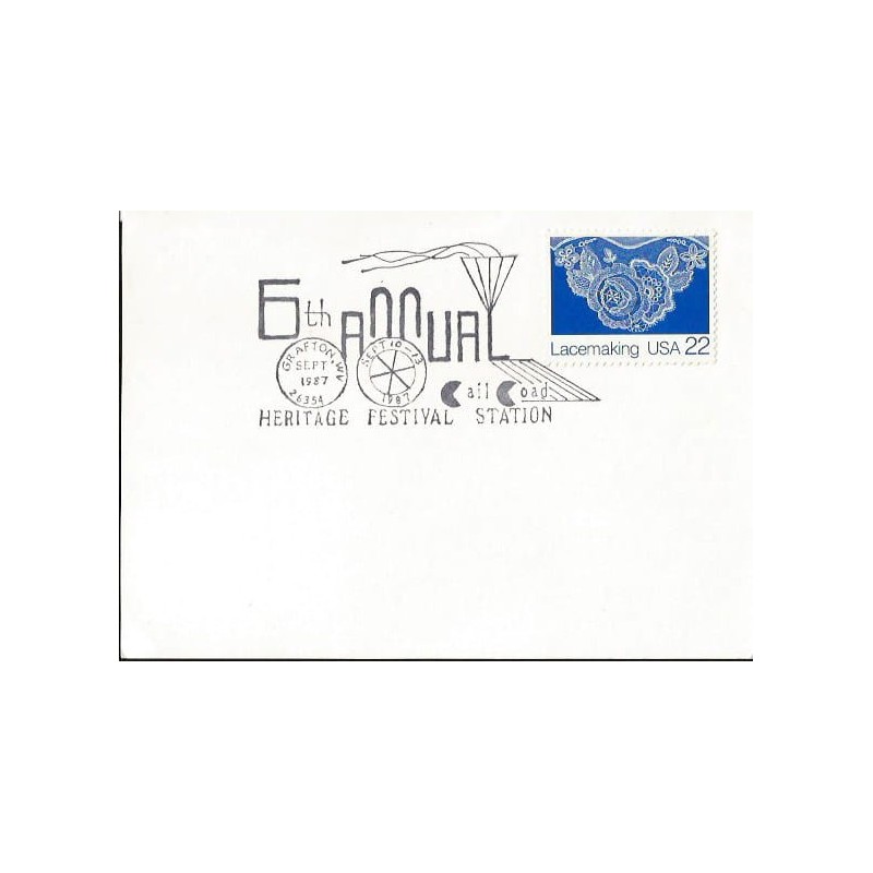 USA 1987, Kolej, kolejnictwo. Grafton