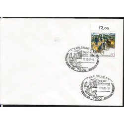Niemcy 1987, Poczta, listonosz, dzień znaczka. Karlsruhe