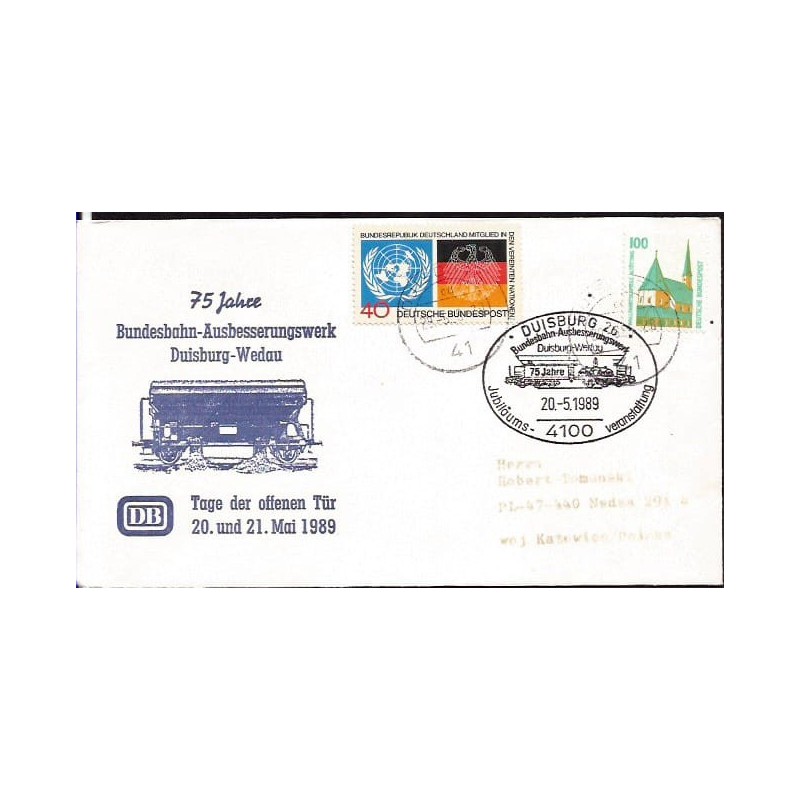 Niemcy 1989, Kolej, kolejnictwo. Duisburg