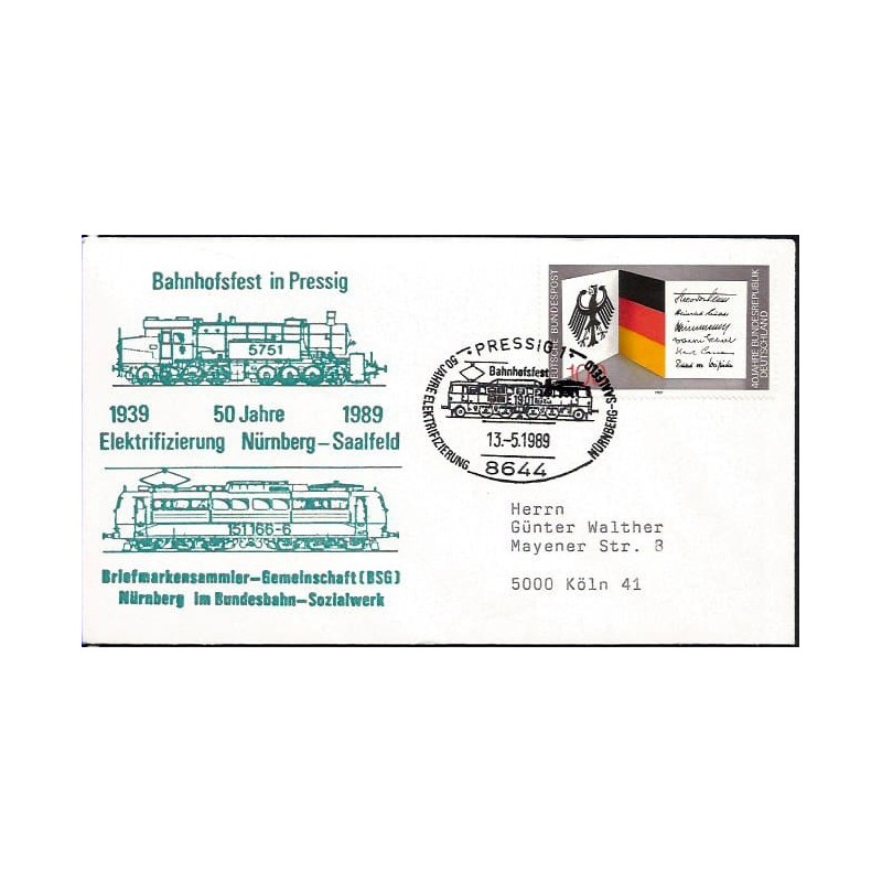 Niemcy 1989, Kolej, kolejnictwo. Pressig