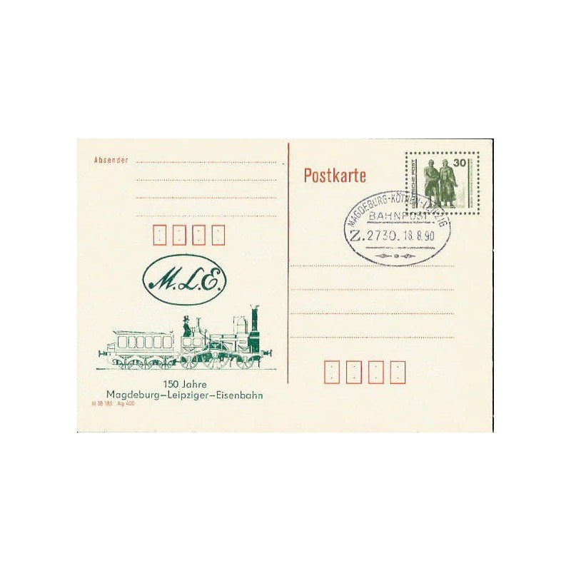 Niemcy 1990, Kolej, kolejnictwo. Magdeburg