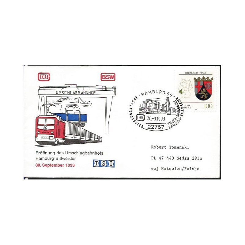 Niemcy 1993, Kolej, kolejnictwo. Hamburg