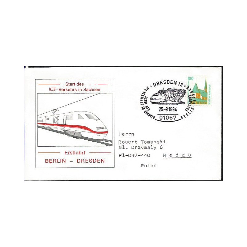 Niemcy 1994, Kolej, kolejnictwo, dworzec. Drezno