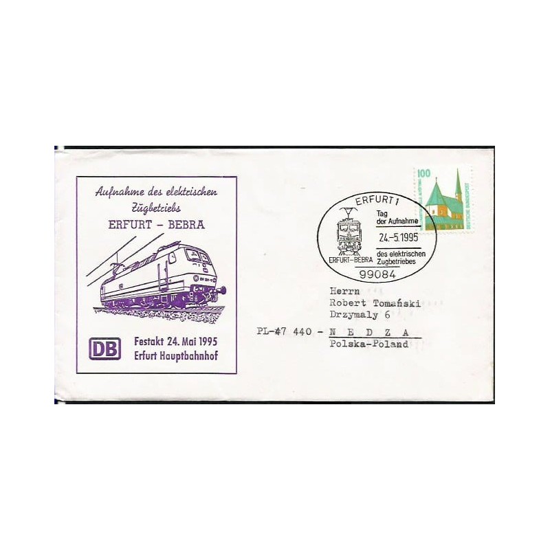 Niemcy 1995, Kolej, kolejnictwo. Erfurt