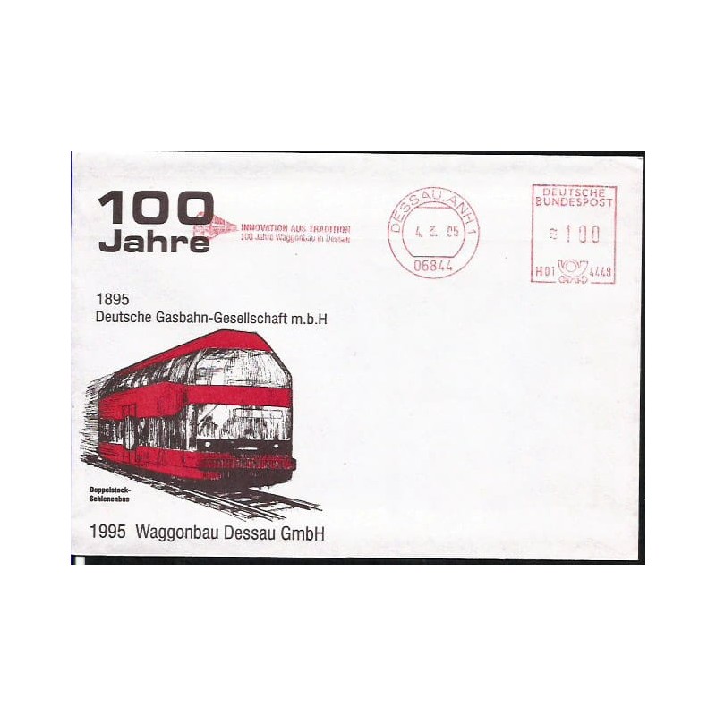 Niemcy 1995, Kolej, kolejnictwo. Frankatura mechaniczna, Dessau