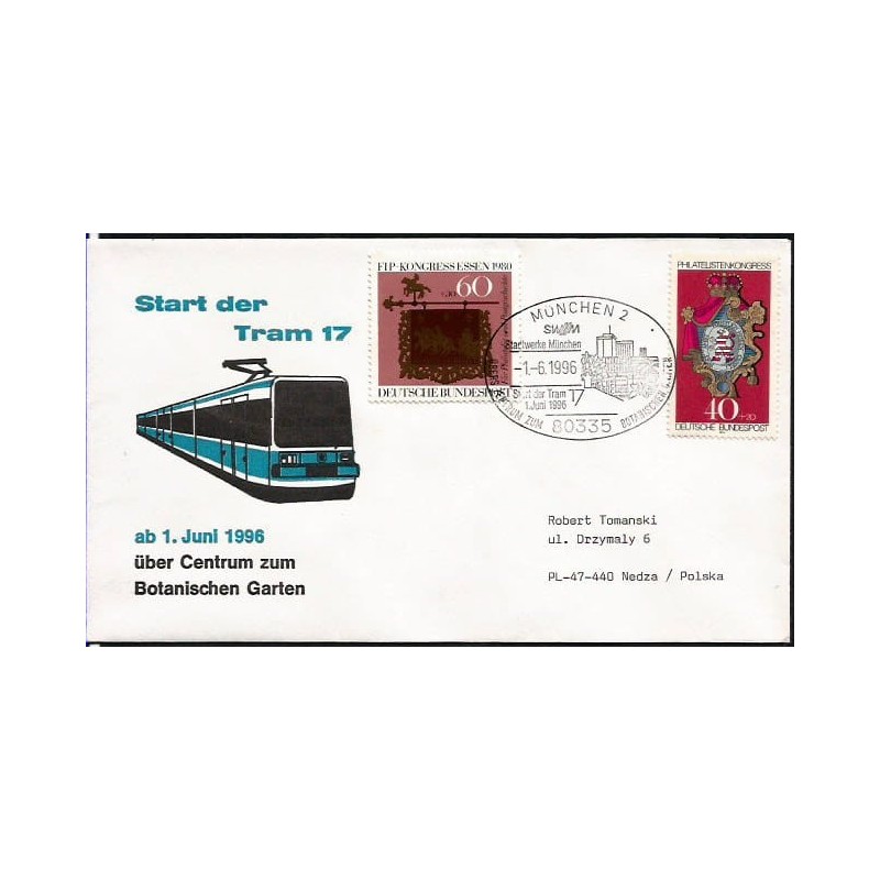 Niemcy 1996, Kolej, kolejnictwo, tramwaj. Monachium