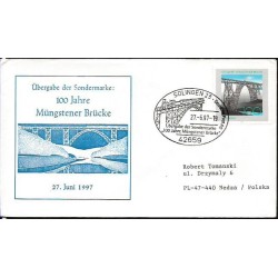 Niemcy 1997, Kolej, kolejnictwo, most. Solingen