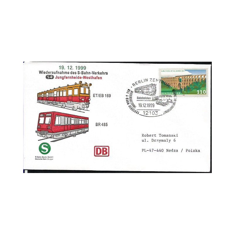 Niemcy 1999, Kolej, kolejnictwo. Berlin