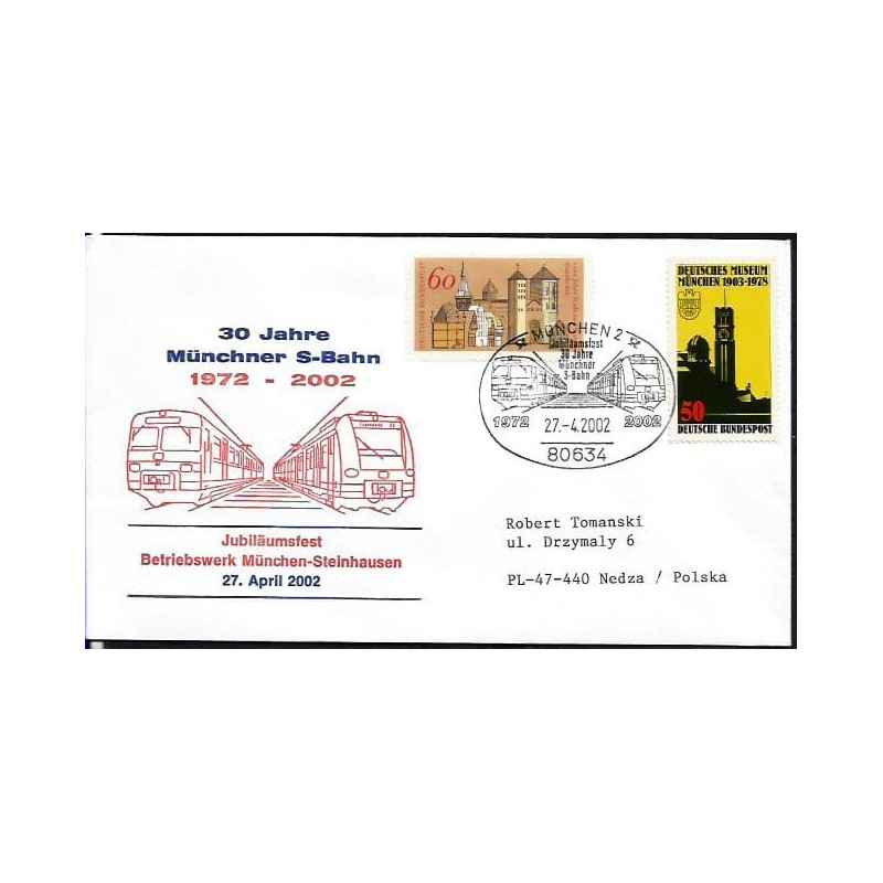 Niemcy 2002, Kolej, kolejnictwo, S-Bahn. Monachium