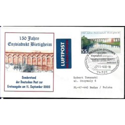 Niemcy 2003, Kolej, kolejnictwo, most, wiadukt. Beitigheim-Bissingen