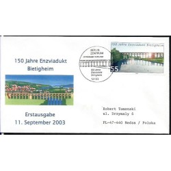 Niemcy 2003, Kolej, kolejnictwo, most, wiadukt. FDC Berlin