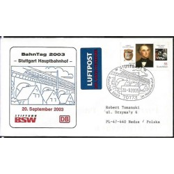 Niemcy 2003, Kolej, kolejnictwo, most. Stuttgart