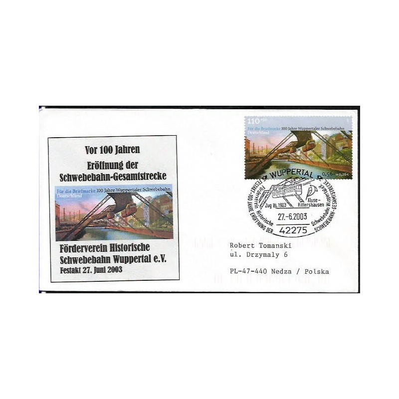Niemcy 2003, Kolej, kolejnictwo. Wuppertal
