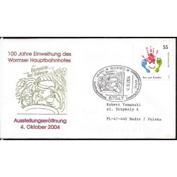 Niemcy 2004, Kolej, kolejnictwo, dworzec. Wormacja