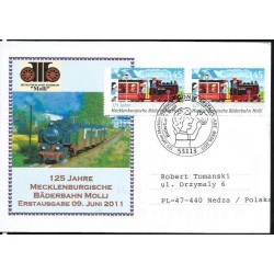 Niemcy 2011, Kolej wąskotorowa, kolejnictwo. FDC Bonn