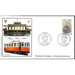 Francja 1989, Tramwaj w Clermont-Ferrand. FDC