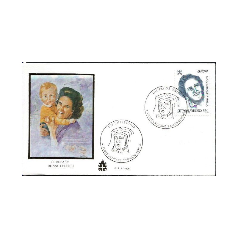 Watykan 1996, Święta J. B. Molla, medycyna. Karta maksimum