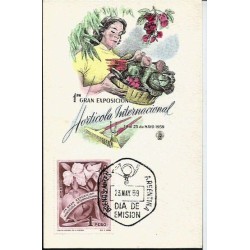 Argentyna 1959, Ogrodnictwo, kwiaty. Karta maksimum