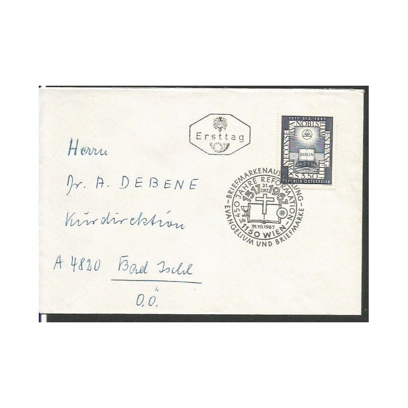Austria 1967, Reformacja. FDC