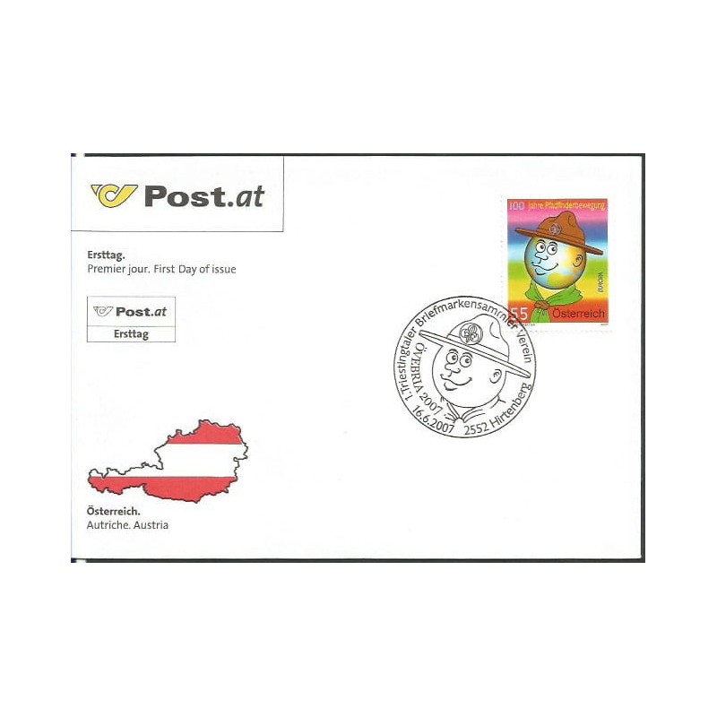 Austria 2007, Harcerstwo. FDC