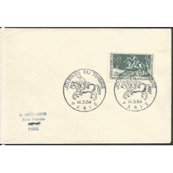 Francja 1964, Dzień znaczka, goniec. FDC Paryż