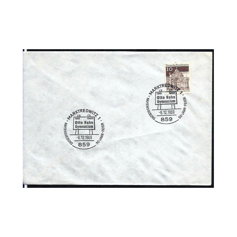 Niemcy 1969, Otto Hahn, chemia, Nobel. Marktredwitz