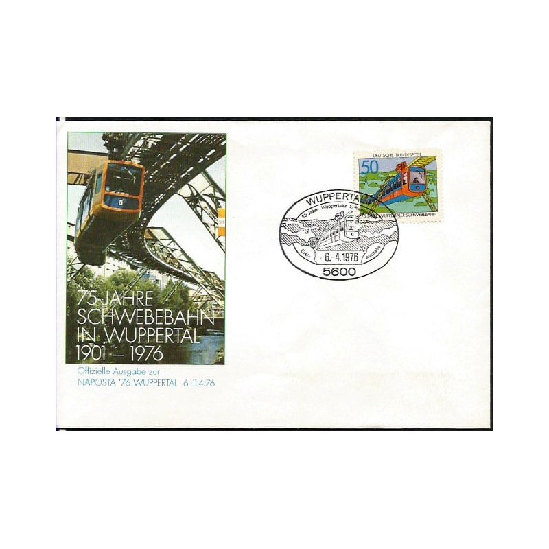 Niemcy 1976, Kolej, kolejnictwo. Wuppertal