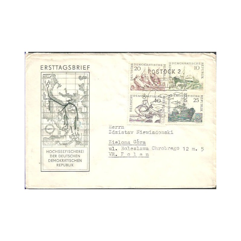 Niemcy NRD 1961, Ryby, rybołówstwo. FDC