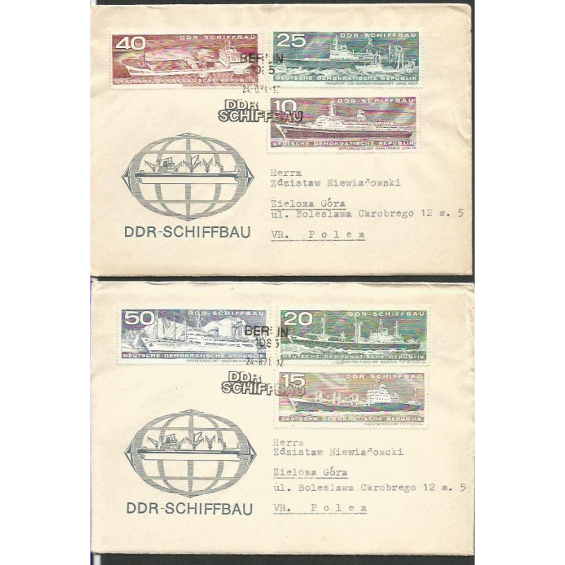 Niemcy NRD 1971, Statki. FDC