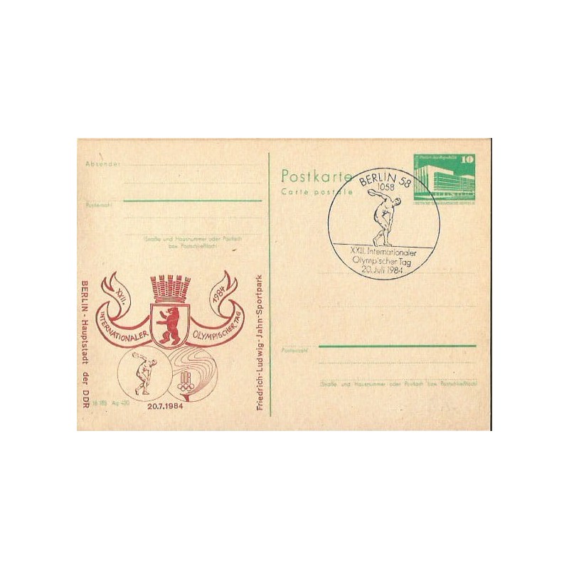 Niemcy NRD 1984, Olimpiada, dzień olimpijski. Berlin