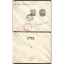 Niemcy, Zeppelin, poczta sterowcowa LZ 129 04.05.1936, lot Niemcy-USA
