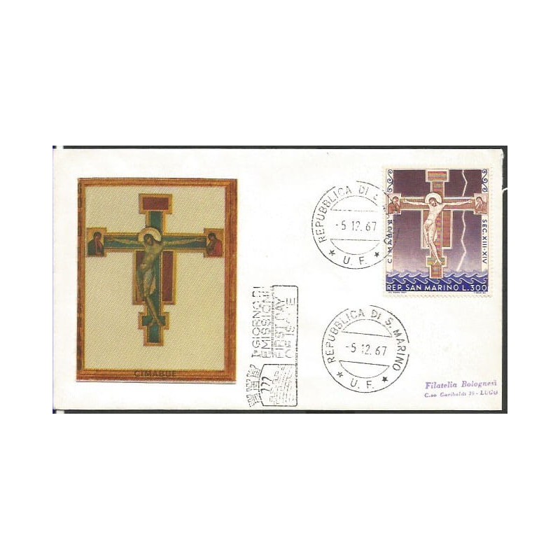 San Marino 1967, Boże Narodzenie. FDC