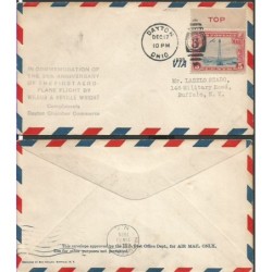 USA 1928, Poczta lotnicza, pamięci braci Wright. Dayton
