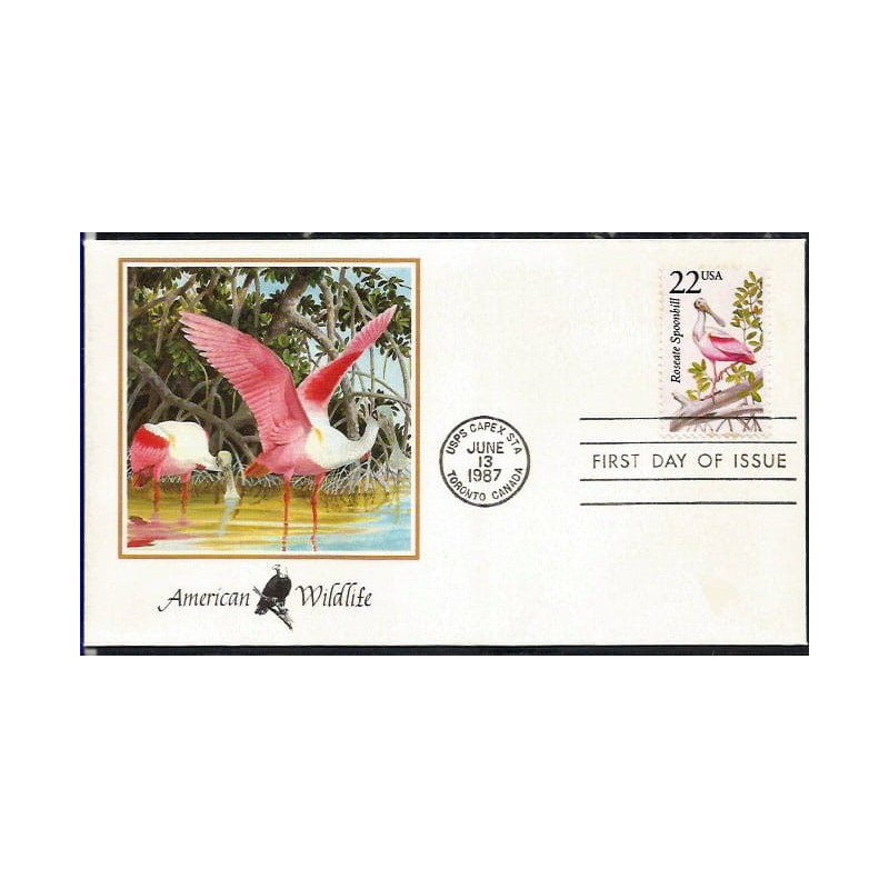 USA 1987, Fauna: ibis, ptak. FDC