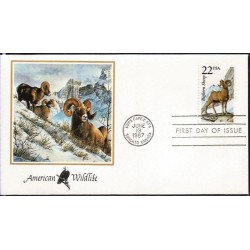 USA 1987, Fauna: owca kanadyjcka. FDC