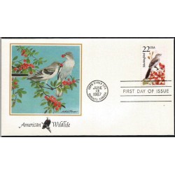 USA 1987, Fauna: przedrzeźniacz, ptak. FDC