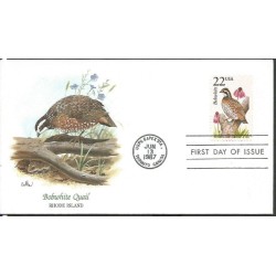USA 1987, Fauna: przepiór, ptak. FDC