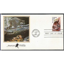 USA 1987, Fauna: szop. FDC